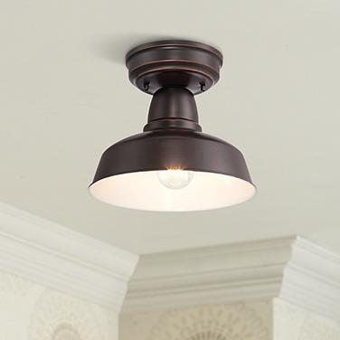 John Timberland Urban Barn 10 1/4" Wide Bronze Outdoor Ceiling Light