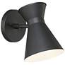 John Timberland Vance 8" Black LED Swivel Modern Outdoor Wall Light