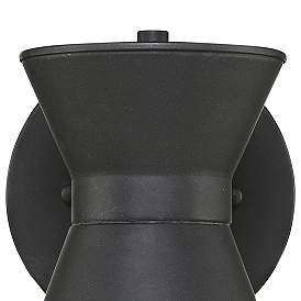 Image4 of John Timberland Vance 8" Black LED Swivel Modern Outdoor Wall Light more views