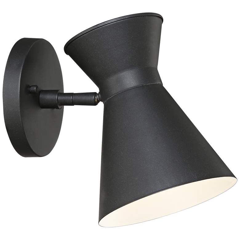 Image 6 John Timberland Vance 8" Black LED Swivel Modern Outdoor Wall Light more views