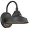 John Timberland Westley 8 1/2" High Black Finish LED Barn Light Sconce