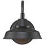 5_John Timberland Westley 8 1/2" High Black Finish LED Barn Light Sconce more views