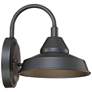 7_John Timberland Westley 8 1/2" High Black Finish LED Barn Light Sconce more views