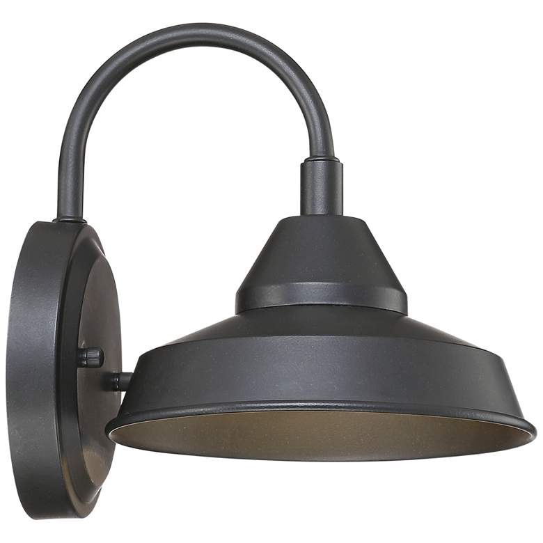 Image 6 John Timberland Westley 8 1/2" High Black LED Outdoor Wall Light more views