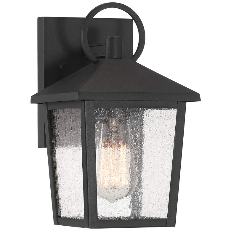 Image 2 John Timberland Westmont 10 1/2" High Sand Black Outdoor Wall Light