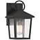 John Timberland Westmont 10 1/2" High Sand Black Outdoor Wall Light