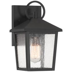 John Timberland Westmont 10 1/2" High Sand Black Outdoor Wall Light