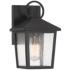 John Timberland Westmont 10 1/2" High Sand Black Outdoor Wall Light