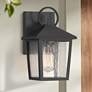 1_John Timberland Westmont 10 1/2" High Sand Black Outdoor Wall Light
