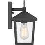 John Timberland Westmont 10 1/2" High Sand Black Outdoor Wall Light
