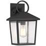2_John Timberland Westmont 13 3/4" High Sand Black Outdoor Wall Light