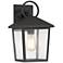 John Timberland Westmont 13 3/4" High Sand Black Outdoor Wall Light
