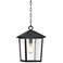 John Timberland Westmont 15 3/4" High Sand Black Outdoor Hanging Light