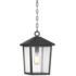 John Timberland Westmont 15 3/4" High Sand Black Outdoor Hanging Light