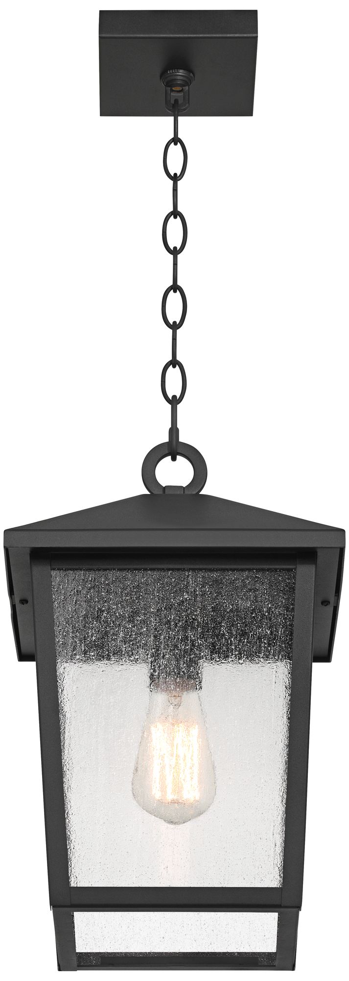 Watch A Video About the John Timberland Westmont Sand Black Outdoor Hanging Light
