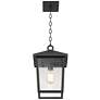 Watch A Video About the John Timberland Westmont Sand Black Outdoor Hanging Light