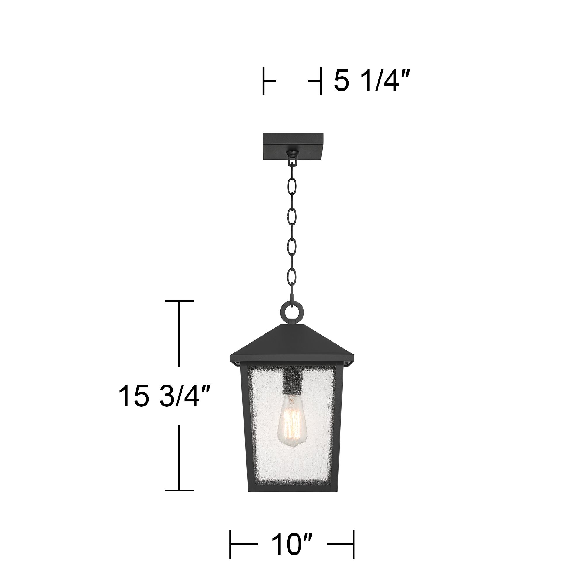 Watch A Video About the John Timberland Westmont Sand Black Outdoor Hanging Light