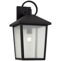 John Timberland Westmont 18" High Sand Black Outdoor Wall Light