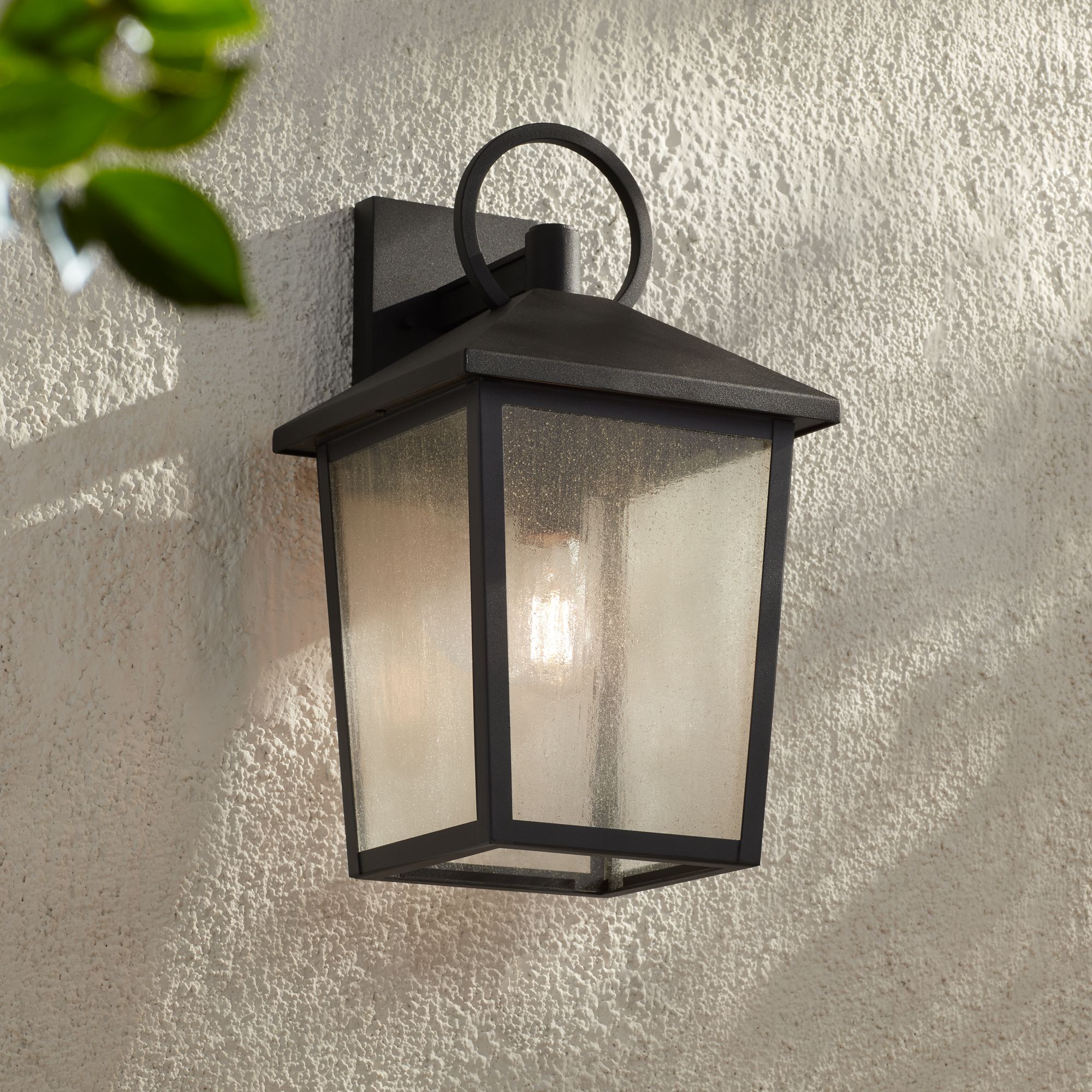 Image 6 John Timberland Westmont 18"H Sand Black Outdoor Wall Light Set of 2 more views