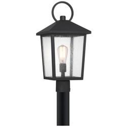 John Timberland Westmont 20 3/4" High Sand Black Outdoor Post Light