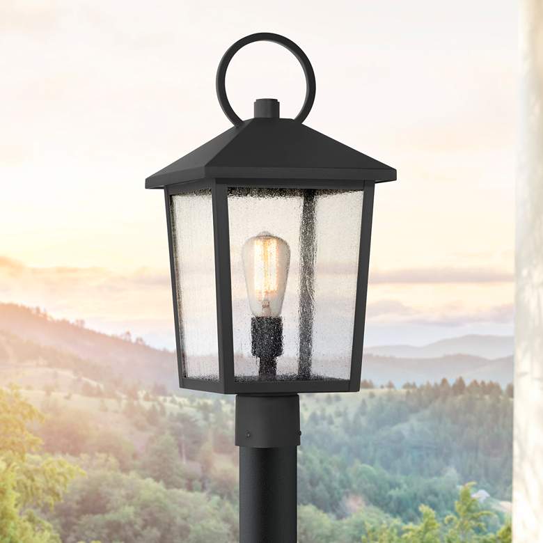 Image 2 John Timberland Westmont 20 3/4" High Sand Black Outdoor Post Light