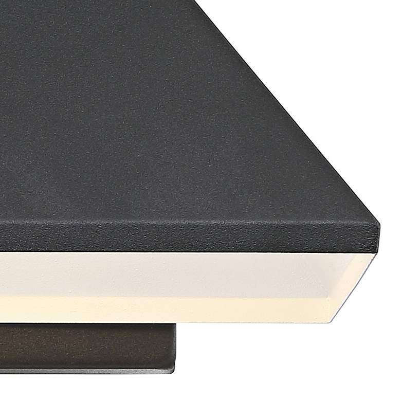 Image 3 John Timberland Whatley 6 1/4" High Black LED Outdoor Wall Light more views