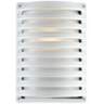 John Timberland® White Grid 10" High Outdoor Modern Wall Light