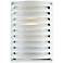 John Timberland® White Grid 10" High Outdoor Modern Wall Light