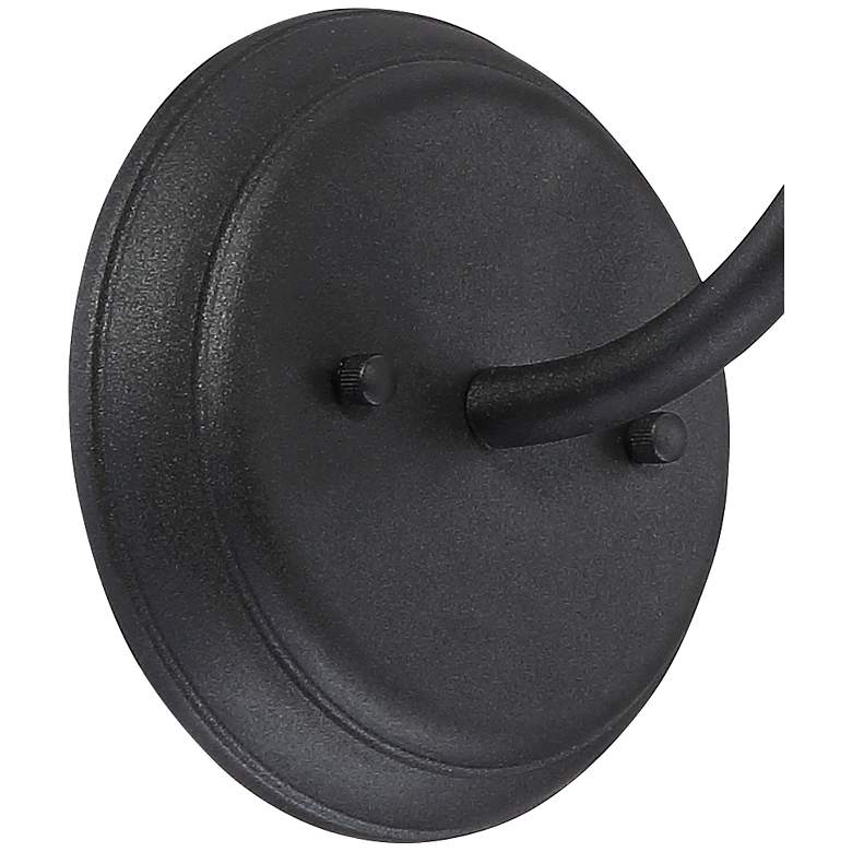 Image 3 John Timberland Willard LED 8 3/4" Black Barn Outdoor Wall Light more views
