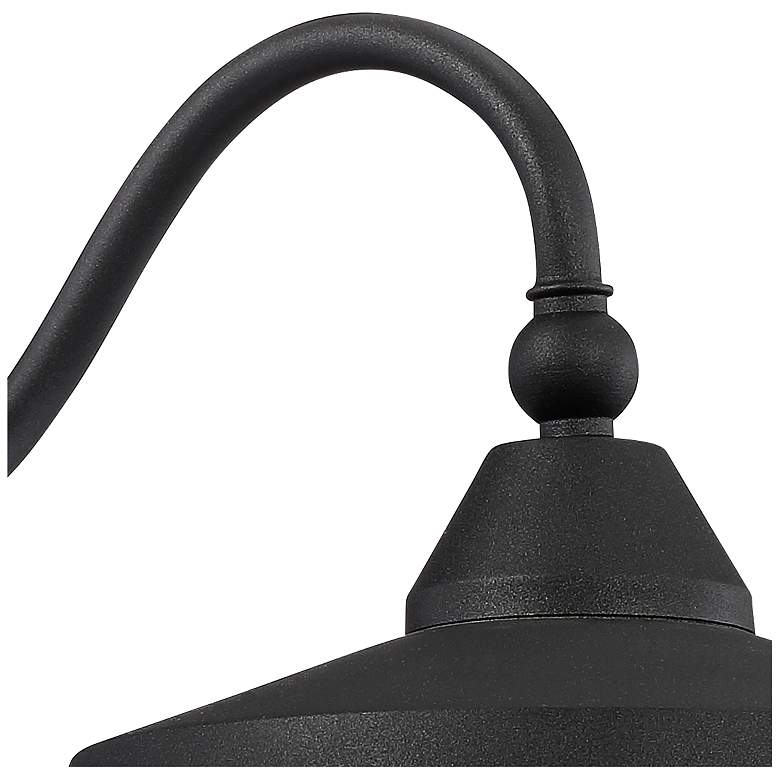 Image 4 John Timberland Willard LED 8 3/4 inch Black Barn Outdoor Wall Light more views