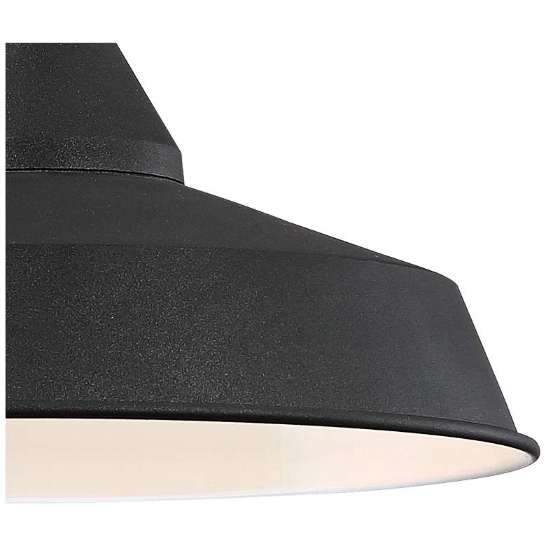Image 5 John Timberland Willard LED 8 3/4" Black Barn Outdoor Wall Light more views