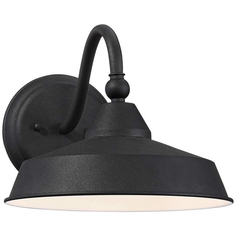 Image 6 John Timberland Willard LED 8 3/4 inch Black Barn Outdoor Wall Light more views