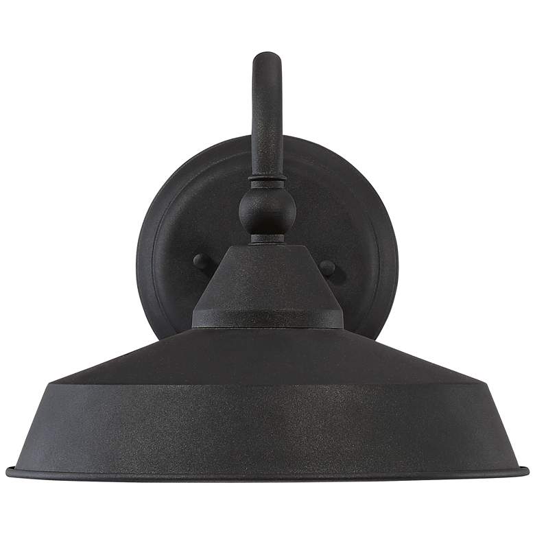 Image 7 John Timberland Willard LED 8 3/4" Black Barn Outdoor Wall Light more views
