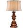 John Timberland® Wooden Candlestick Buffet Lamp