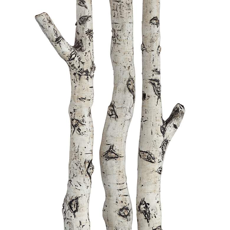 Image 5 John Timberland Woodland 30" Rustic Faux Birch Tree Table Lamp more views