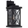 3_John Timberland Woodland Park 15" Black Dusk to Dawn Outdoor Light