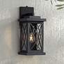 2_John Timberland Woodland Park 15" Black Dusk to Dawn Outdoor Light
