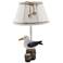 Johnny Gull 12" High White Accent Table Lamp