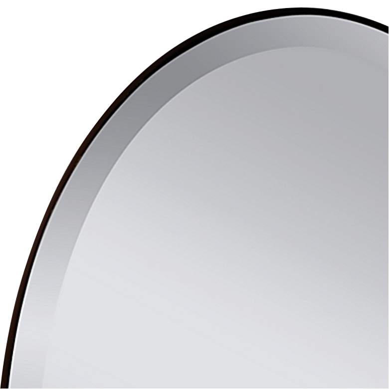 Image 2 Johnson 24 1/4 inch x 36 1/4 inch Oil Rubbed Bronze Oval Wall Mirror more views