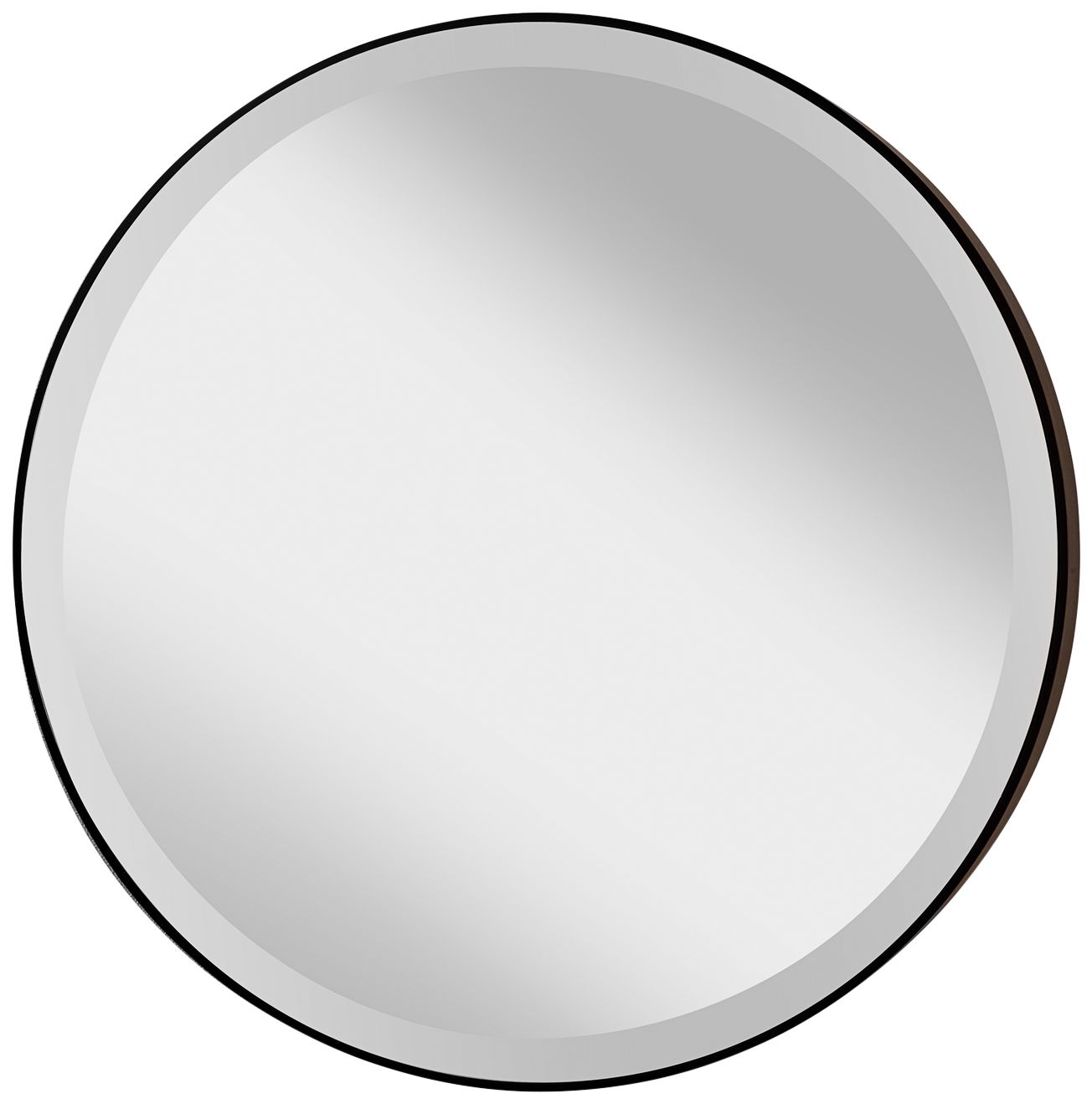 Johnson Oil-Rubbed Bronze 28 1/2" Wide Round Wall Mirror