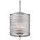 Joia 14 1/4" Wide Peruvian Silver Drum Pendant Light