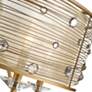 Joia 26" Wide Peruvian Gold 5-Light Drum Chandelier