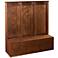 Jolene 55 1/4"W Whiskey Maple 3-Drawer Entryway Tree Bench