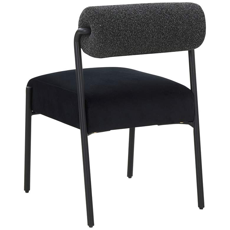 Image 5 Jolene Black Velvet Fabric Dining Chairs Set of 2 more views