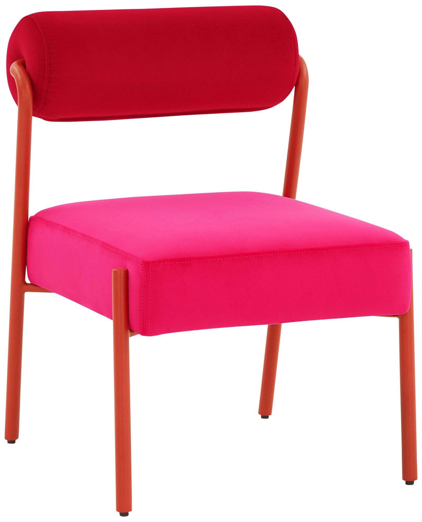 Jolene Hot Pink Velvet Accent Chair 019Y5 Lamps Plus