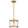 Jolie 1-Light Light Gold Mini Pendant Light