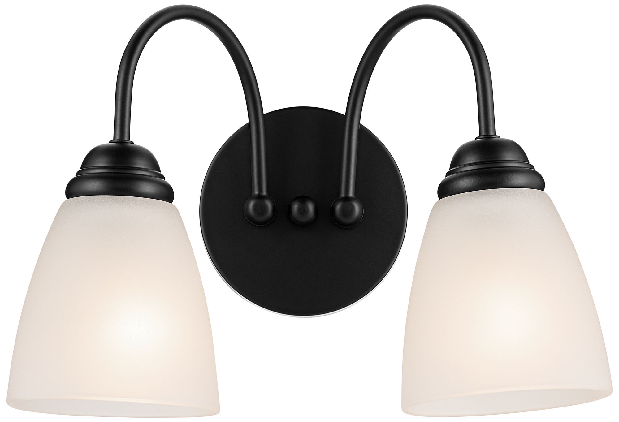 Image 2 Jolie 13-in 2-Light Black Traditional Vanity light