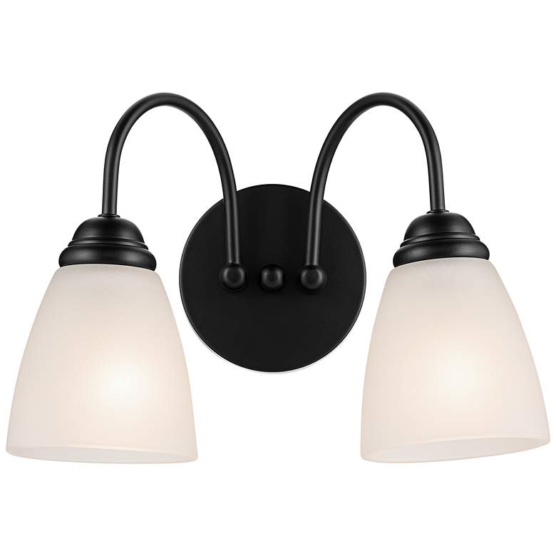 Image 2 Jolie 13-in 2-Light Black Traditional Vanity light