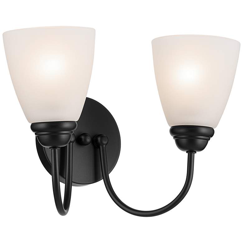 Image 4 Jolie 13-in 2-Light Black Traditional Vanity light more views