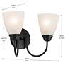 7_Jolie 13-in 2-Light Black Traditional Vanity light more views
